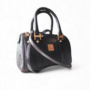 MCM Mini Ella Boston Bag in Visetos
